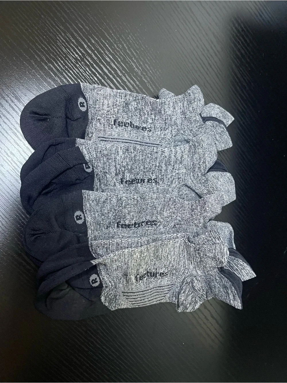 Women Heather Gray Feetures Compression Ankle Socks - 4 Pack